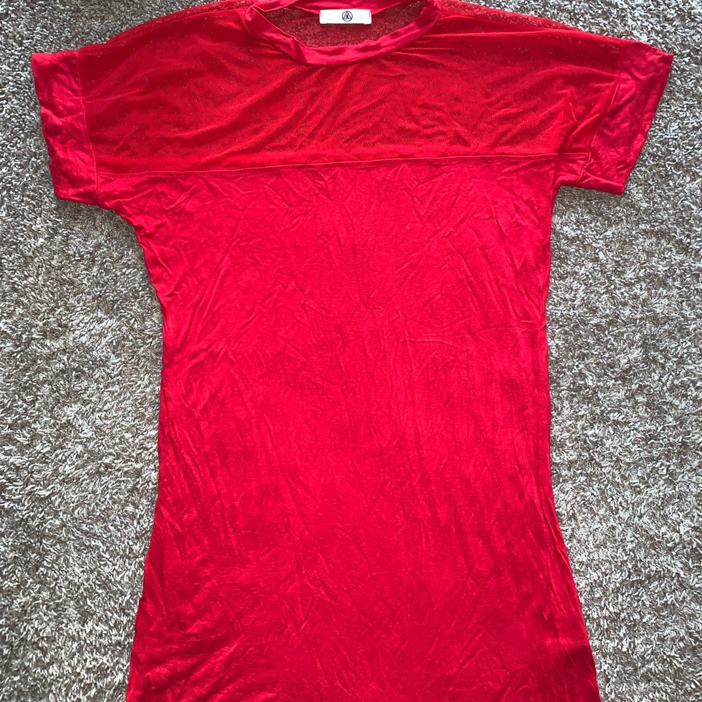 Missguided T-Shirt Dress (Mesh @ Shoulders)